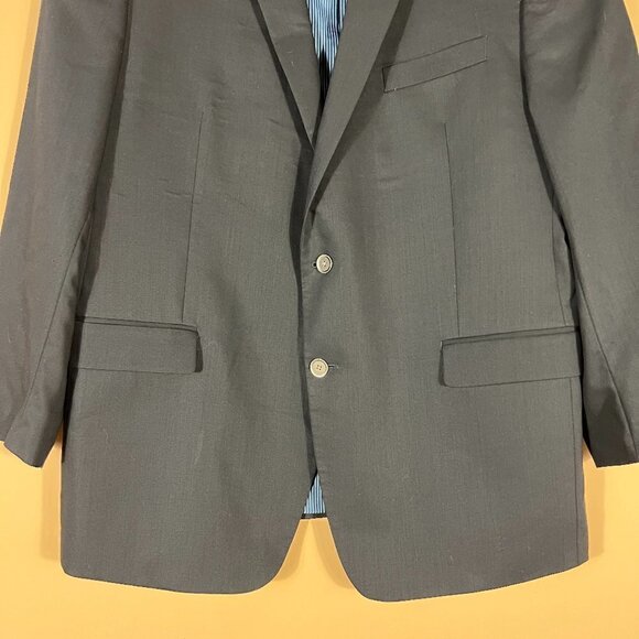 Calvin Klein Mens 100% Wool Black Jacket - Picture 2 of 8